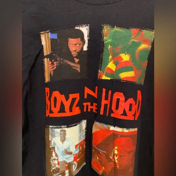 MENS GRAPHIC BOYS IN THE HOOD BLACK SHORT SLEEVE TEE SZ XL - Picture 2 of 6